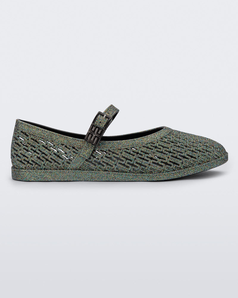 BLACK/MULTICOLORED GLITTER - BJ804