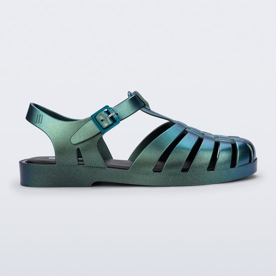 BLACK/METALLIC GREEN - BO735