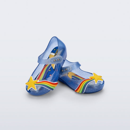AZUL GLITTER/AMARELO - BN550