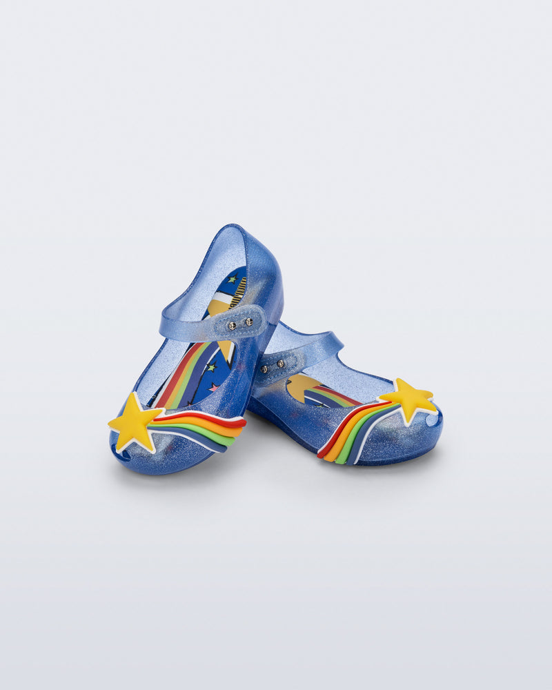 AZUL GLITTER/AMARELO - BN550