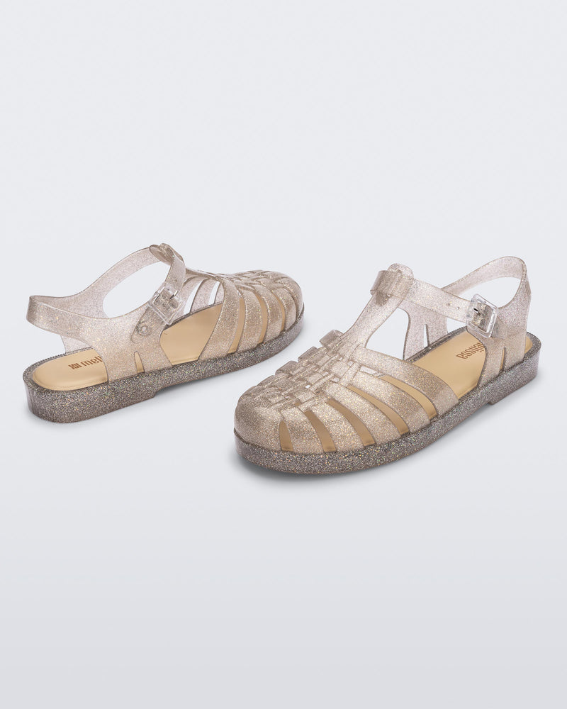 BEIGE SILVER GLITTER - BF134