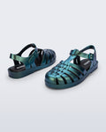 BLACK/METALLIC GREEN - BO735