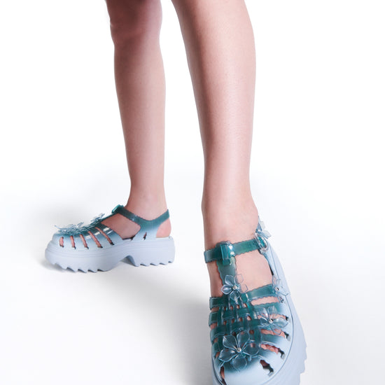 BLUE/TRANSPARENT GREEN - BU733