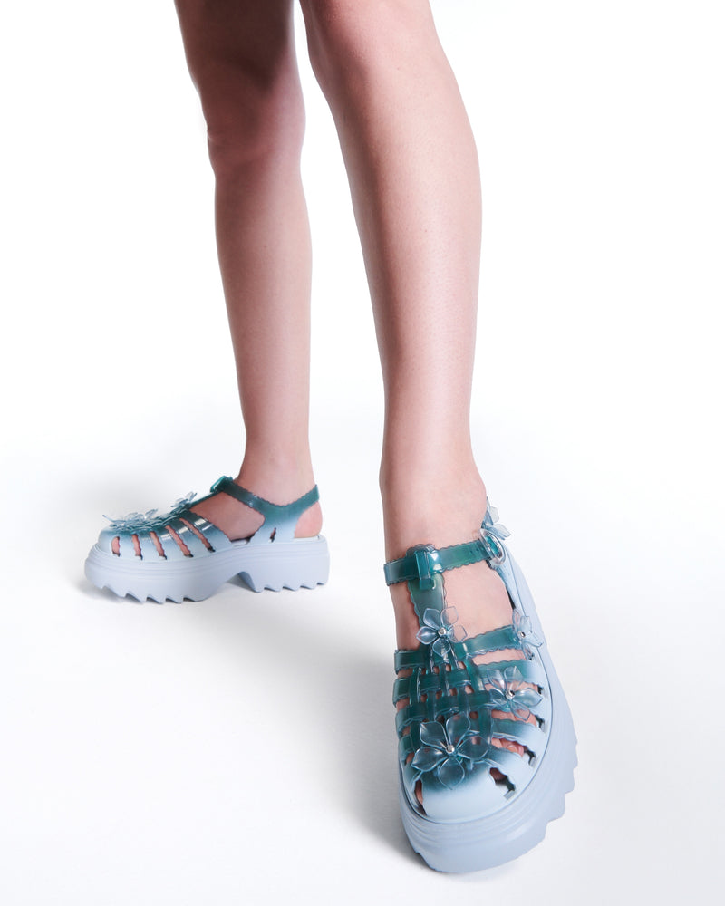 BLUE/TRANSPARENT GREEN - BU733