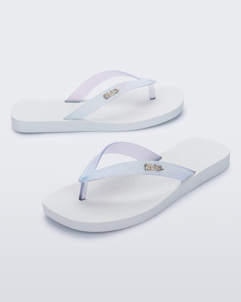WHITE/GLITTER CLEAR - AW140