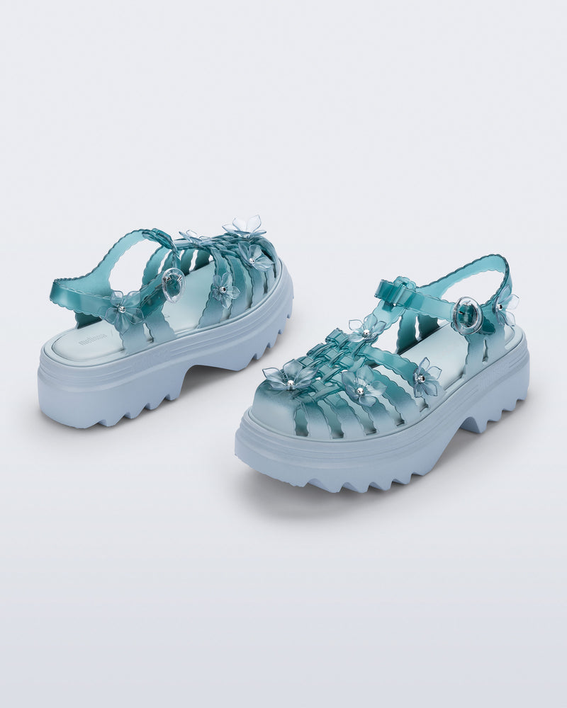 BLUE/TRANSPARENT GREEN - BU733