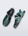 BLACK/METALLIC GREEN - BO735