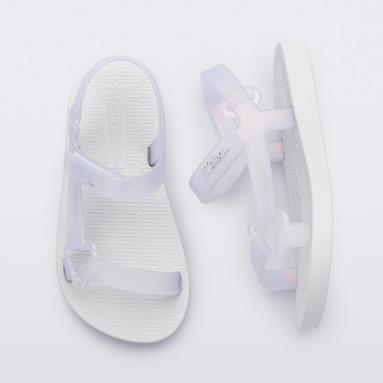 WHITE/GLITTER CLEAR - BG342