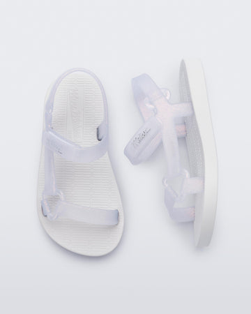 WHITE/GLITTER CLEAR - BG342