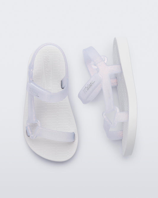 WHITE/GLITTER CLEAR - BG342