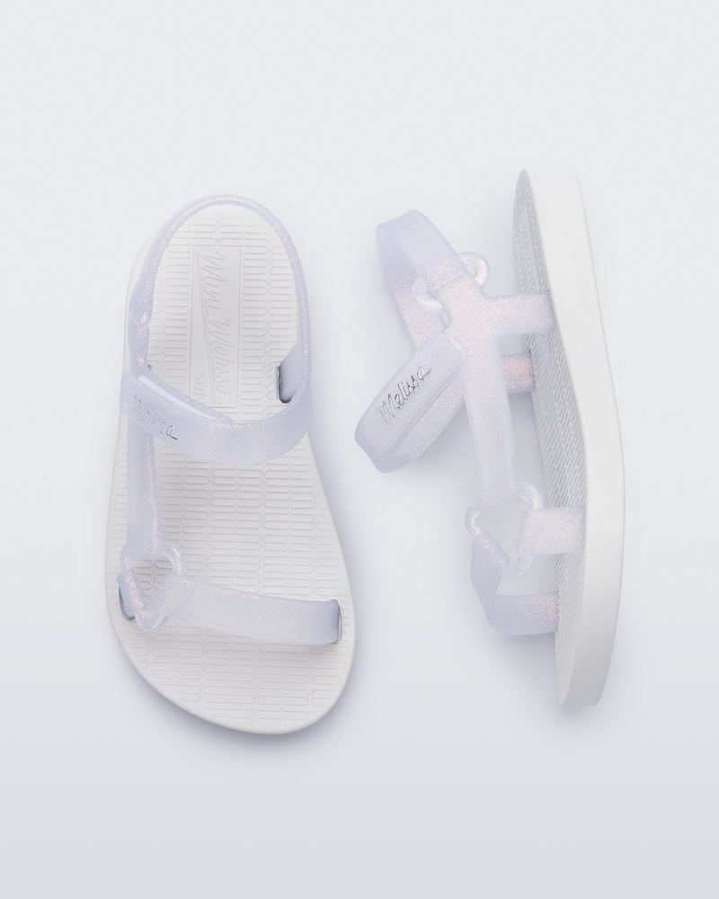 WHITE/GLITTER CLEAR - BG342