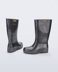 BLACK/GLITTER SILVER - BJ895