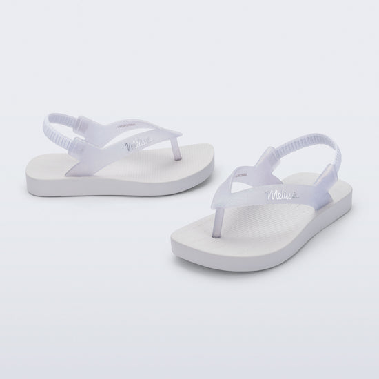 WHITE/GLITTER CLEAR - BT439