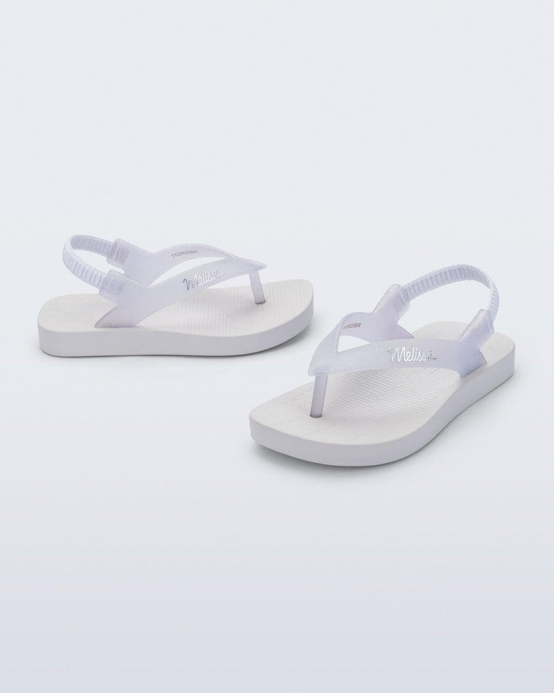 WHITE/GLITTER CLEAR - BT439