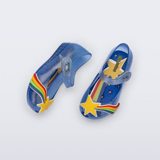 AZUL GLITTER/AMARELO - BN550