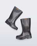 BLACK/GLITTER SILVER - BJ895