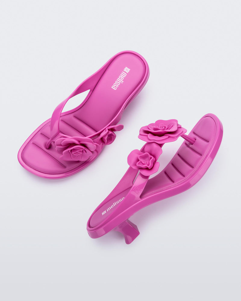 Melissa Thong Kitten Heel Petals Adult
